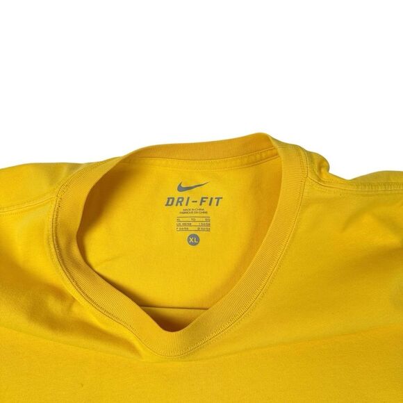 Nike Kobe Bryant The Interview Dri-Fit T-Shirt Yellow Size XL - Picture 2 of 5